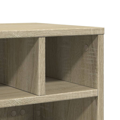 Printerkastje met wielen 41x32x34,5 cm sonoma eikenkleurig