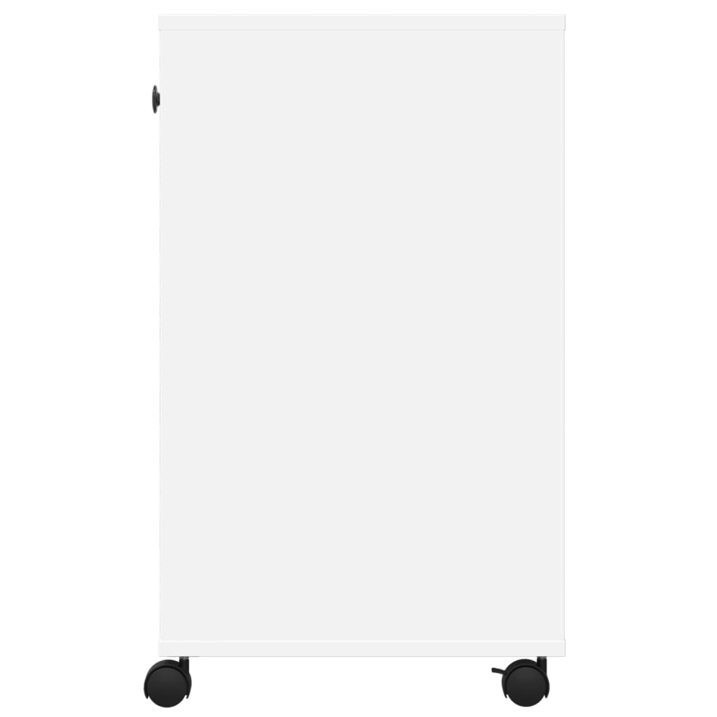 Printerkastje met wielen 60x40x68,5 cm wit
