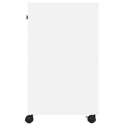 Printerkastje met wielen 60x40x68,5 cm wit