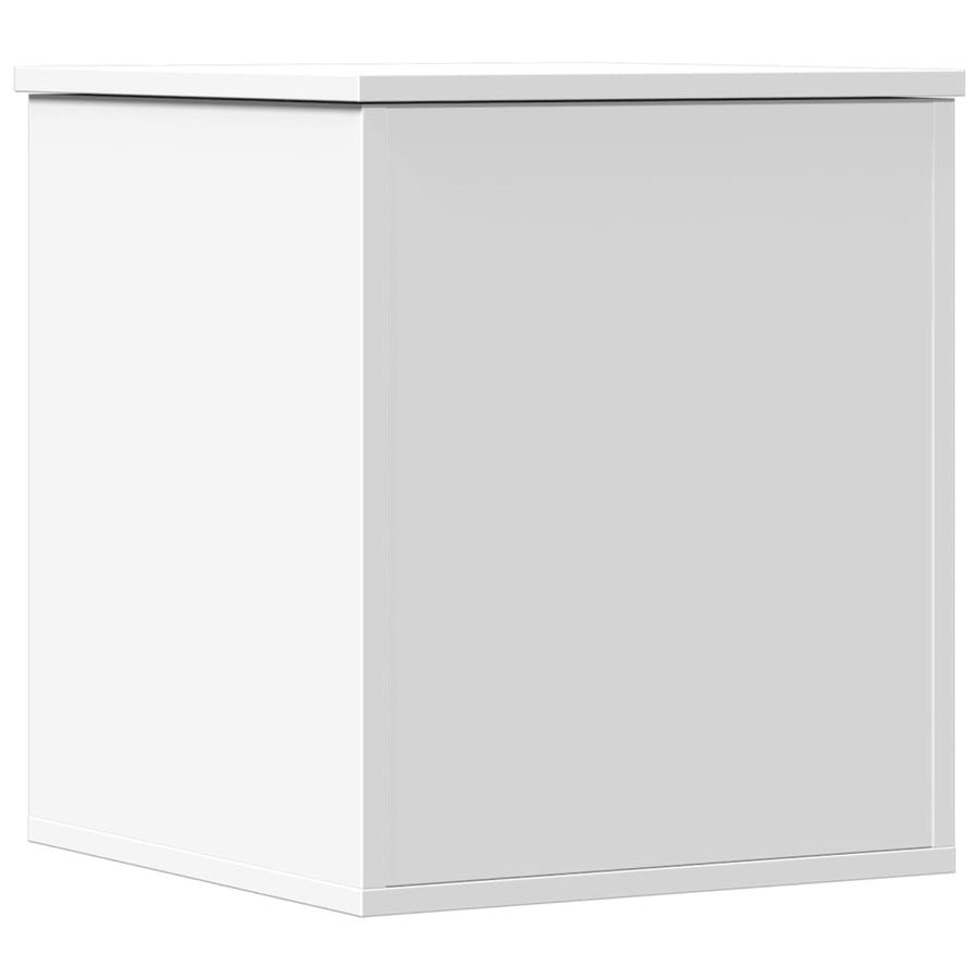 Opbergbox Bewerkt Hout 40 x 42 x 46 cm Wit