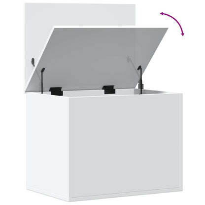 Opbergbox 60x42x46 cm bewerkt hout wit