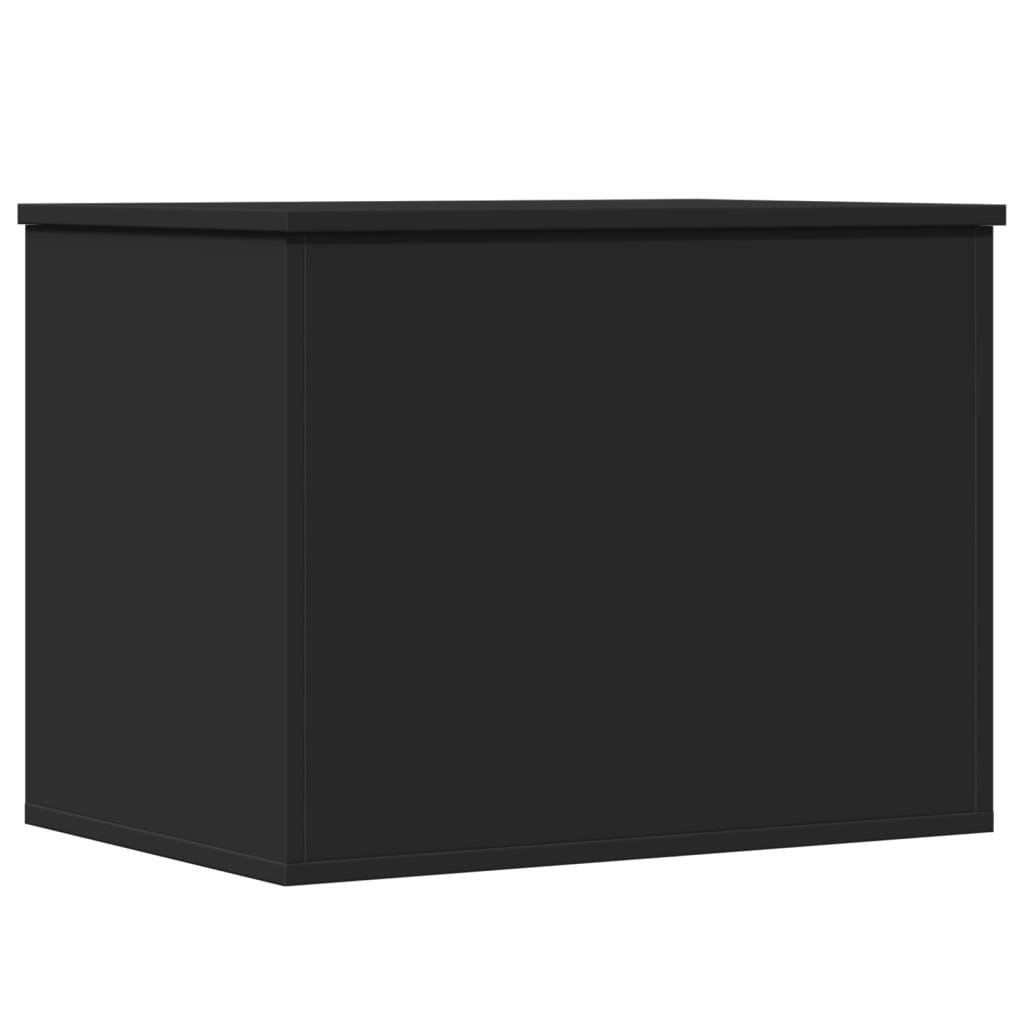 Opbergbox 60x42x46 cm bewerkt hout zwart