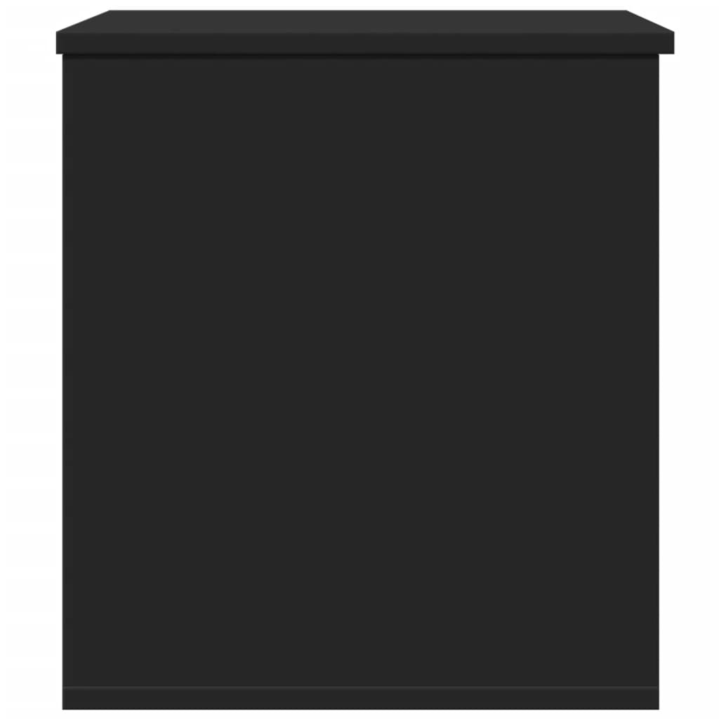 Opbergbox 60x42x46 cm bewerkt hout zwart