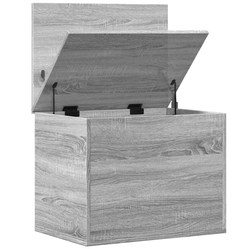 Opbergbox 60x42x46 cm bewerkt hout grijs sonoma eikenkleurig