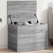 Storage box 60x42x46 cm treated wood grey Sonoma oak look