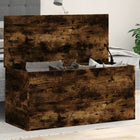 Opbergbox 100x42x46 cm bewerkt hout gerookt eiken