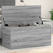 Opbergbox 100x42x46 cm bewerkt hout grijs