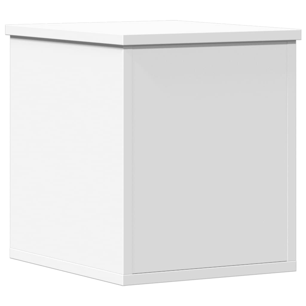 Opbergbox 30x35x35 cm bewerkt hout wit