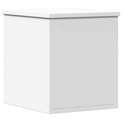 Opbergbox 30x35x35 cm bewerkt hout wit