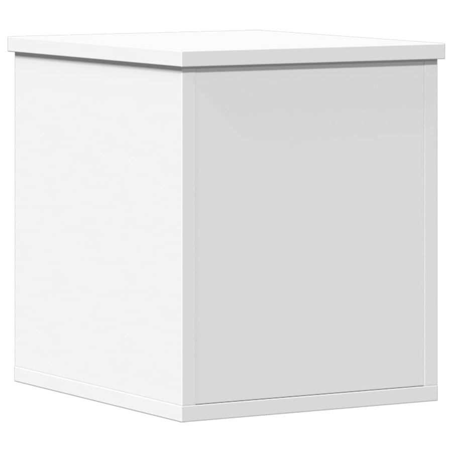 Opbergbox 30x35x35 cm bewerkt hout wit