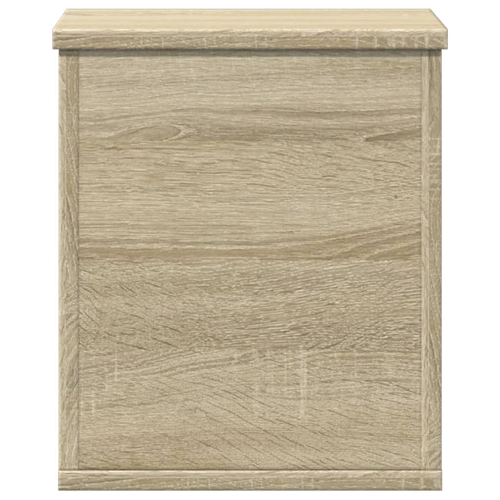Opbergbox 30x35x35 cm bewerkt hout sonoma eikenkleurig
