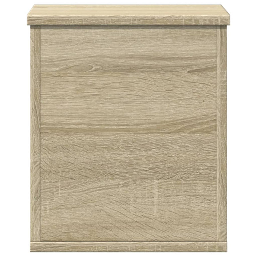 Opbergbox 30x35x35 cm bewerkt hout sonoma eikenkleurig
