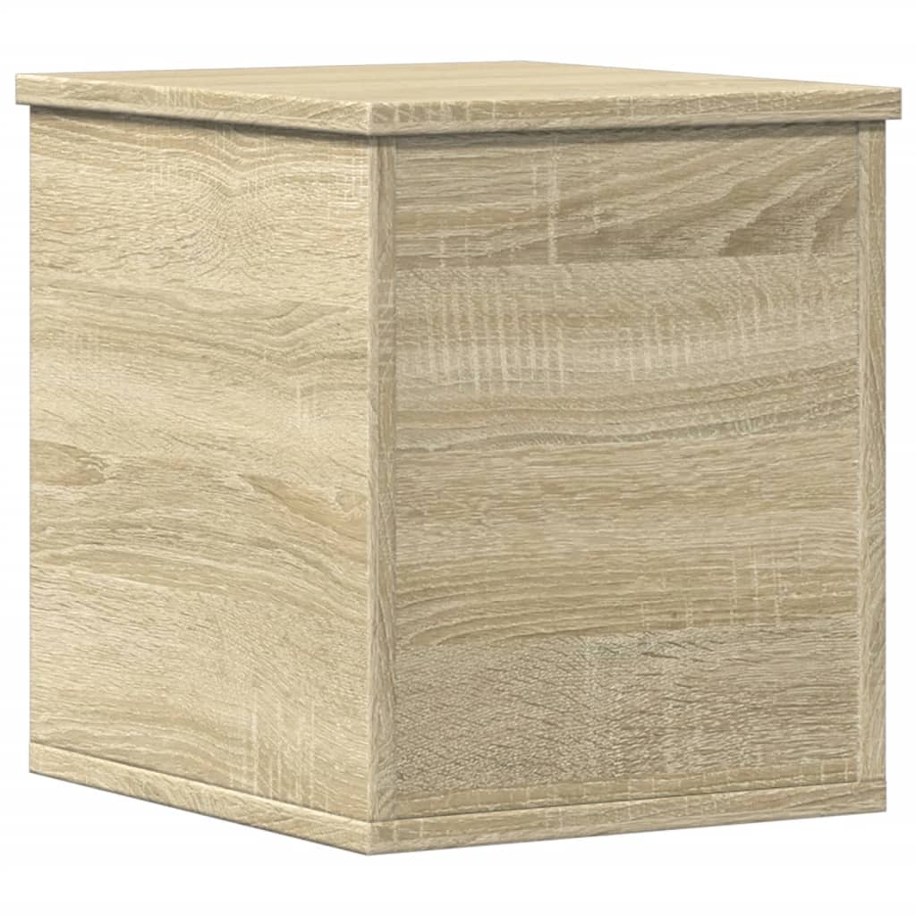 Opbergbox 30x35x35 cm bewerkt hout sonoma eikenkleurig