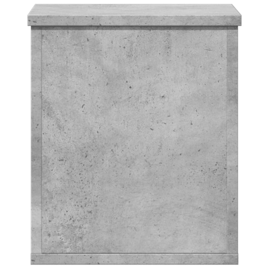 Opbergbox 30x35x35 cm bewerkt hout betongrijs