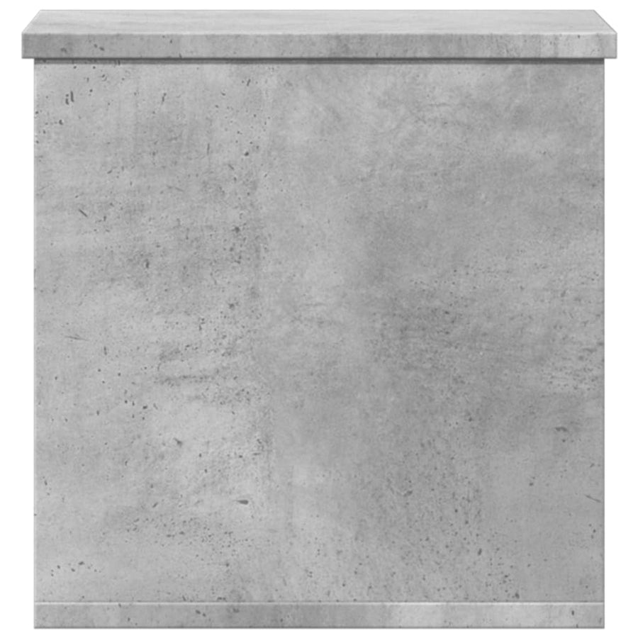 Opbergbox 30x35x35 cm bewerkt hout betongrijs
