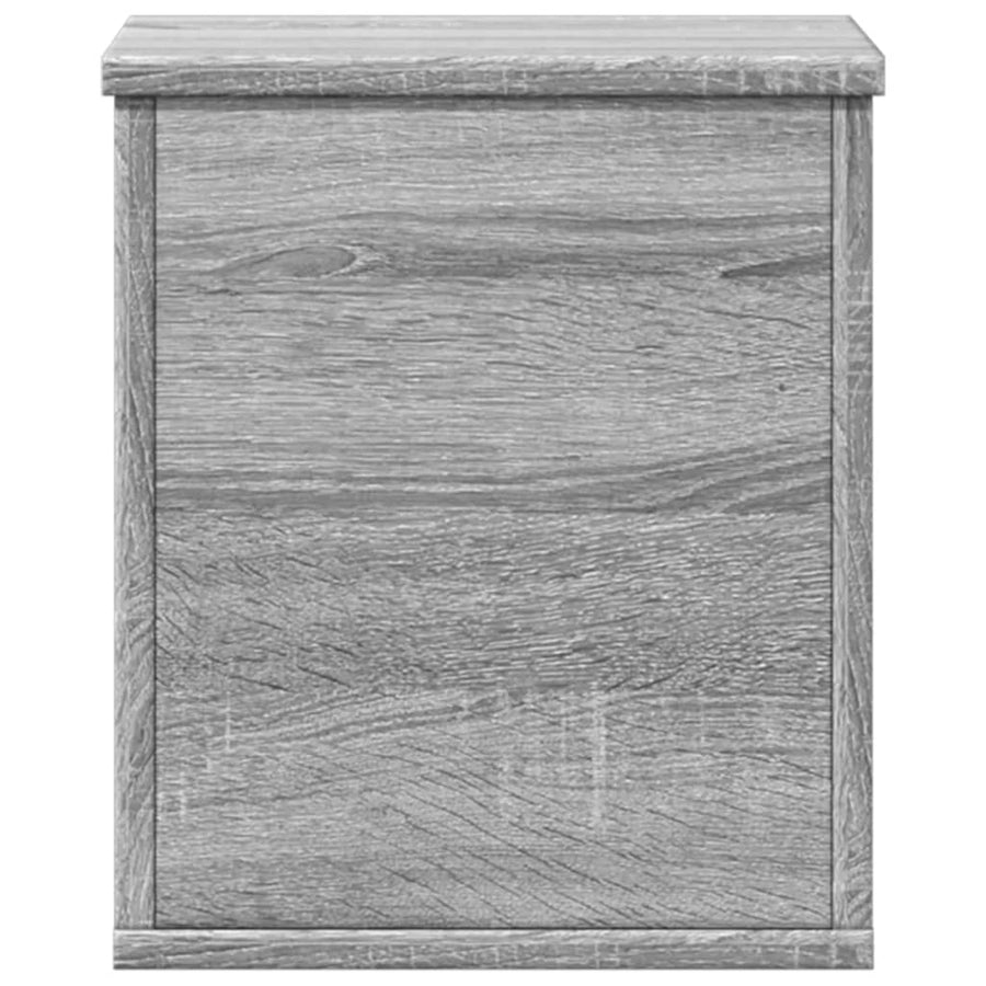 Opbergbox 30x35x35 cm bewerkt hout grijs sonoma eikenkleurig
