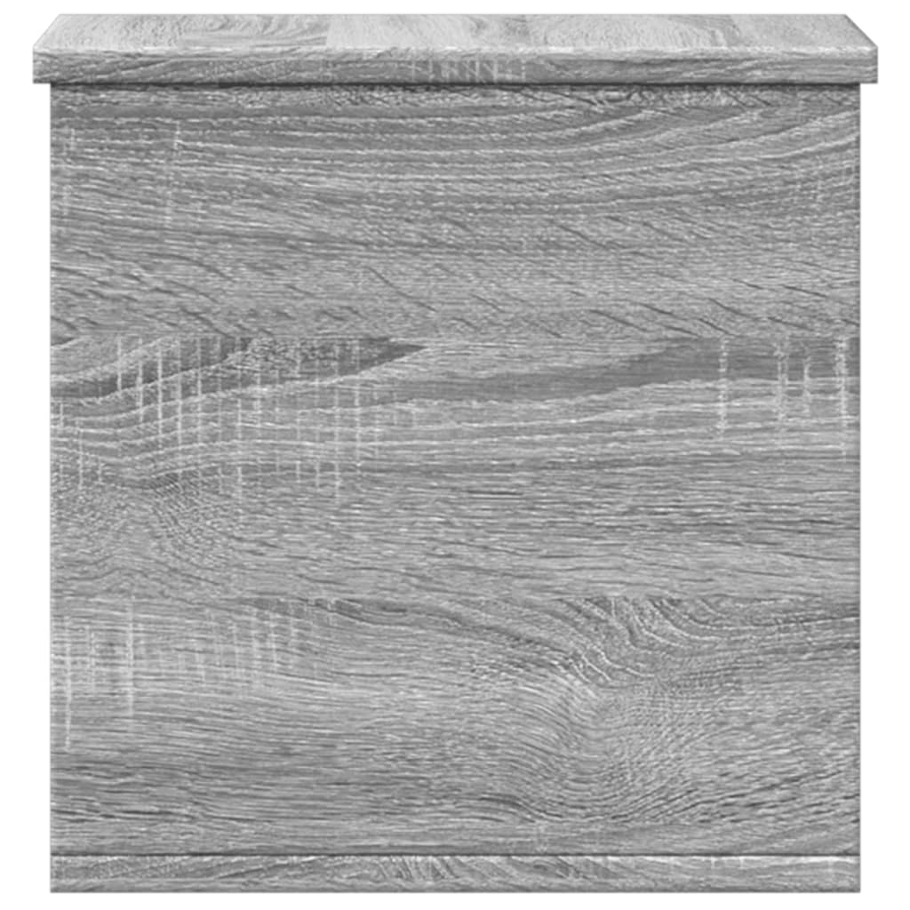 Opbergbox 30x35x35 cm bewerkt hout grijs sonoma eikenkleurig