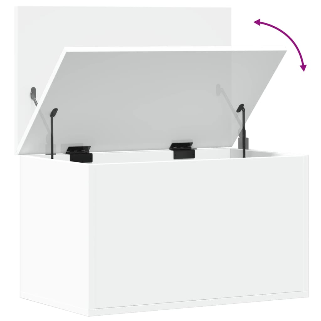 Opbergbox 60x35x35 cm bewerkt hout wit