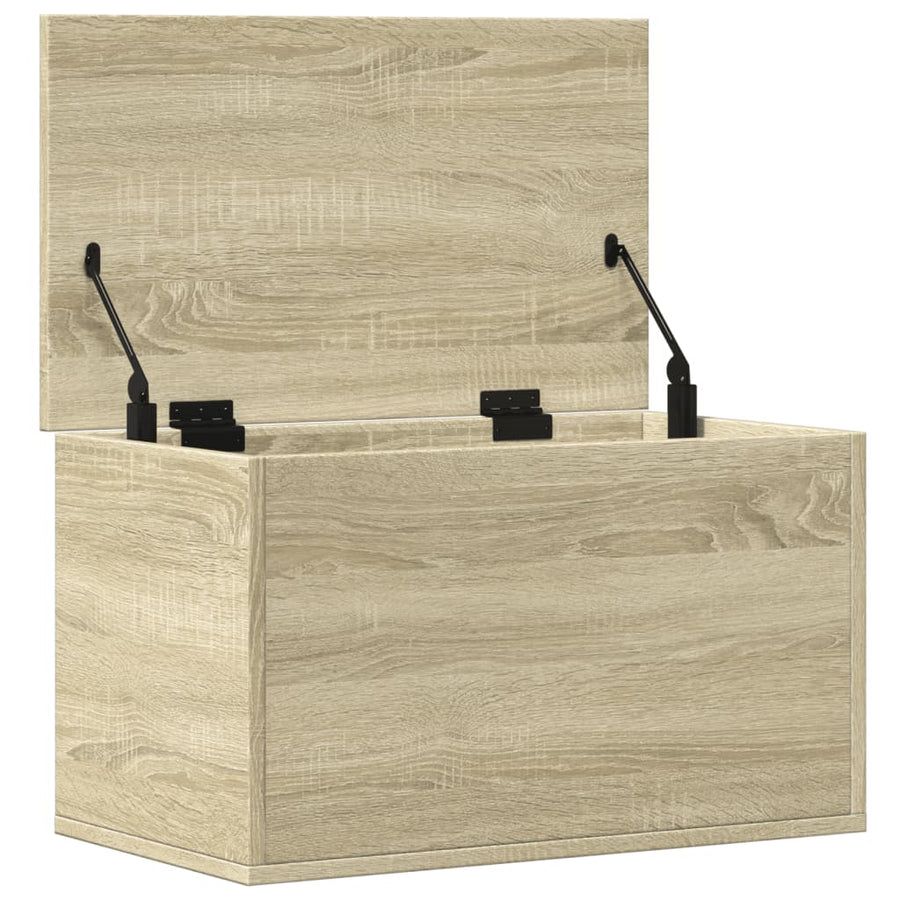 Opbergbox Bewerkt Hout Kleurig 60 x 35 x 35 cm Sonoma eiken