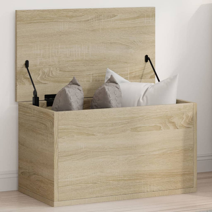 Opbergbox Bewerkt Hout Kleurig 60 x 35 x 35 cm Sonoma eiken