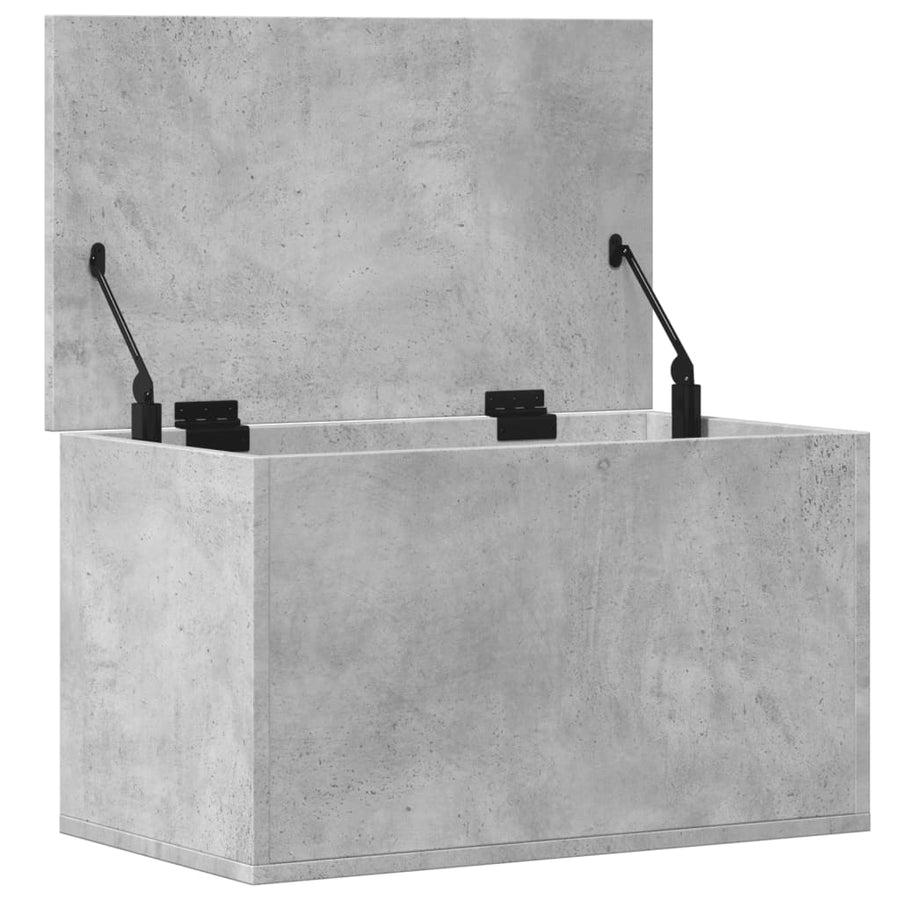 Opbergbox 60x35x35 cm bewerkt hout betongrijs