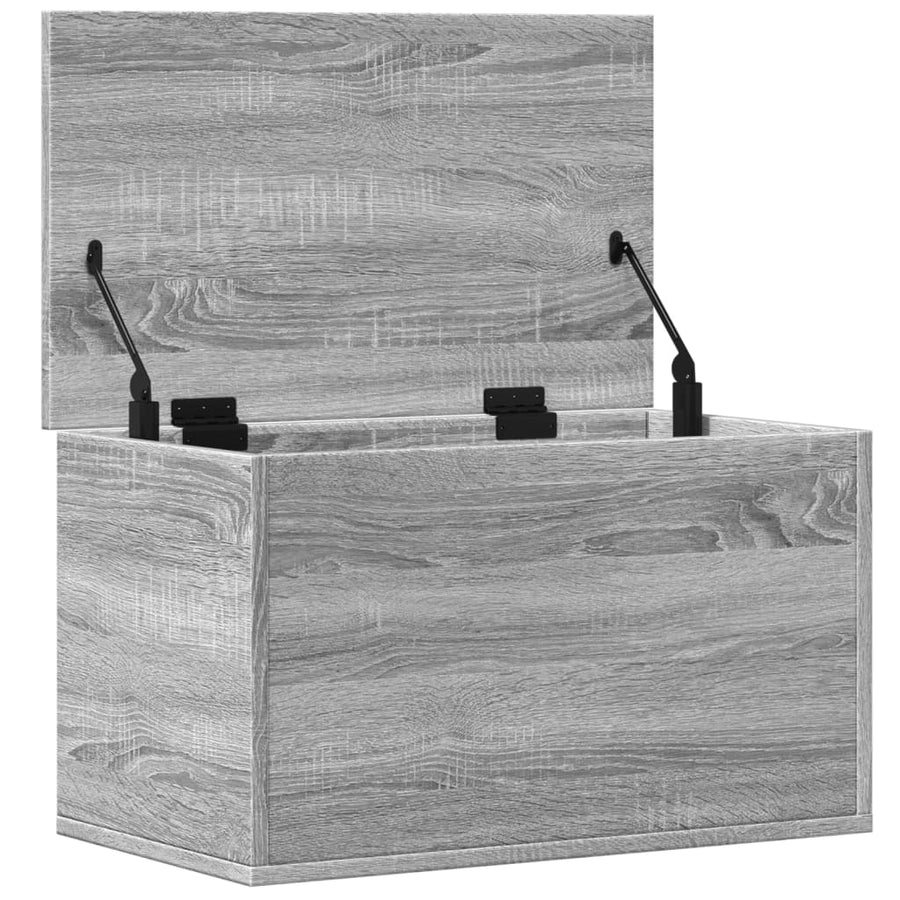 Opbergbox 60x35x35 cm bewerkt hout grijs sonoma eikenkleurig