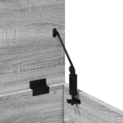 Opbergbox 60x35x35 cm bewerkt hout grijs sonoma eikenkleurig