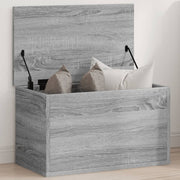 Storage box 60x35x35 cm engineered wood grey Sonoma oak effect