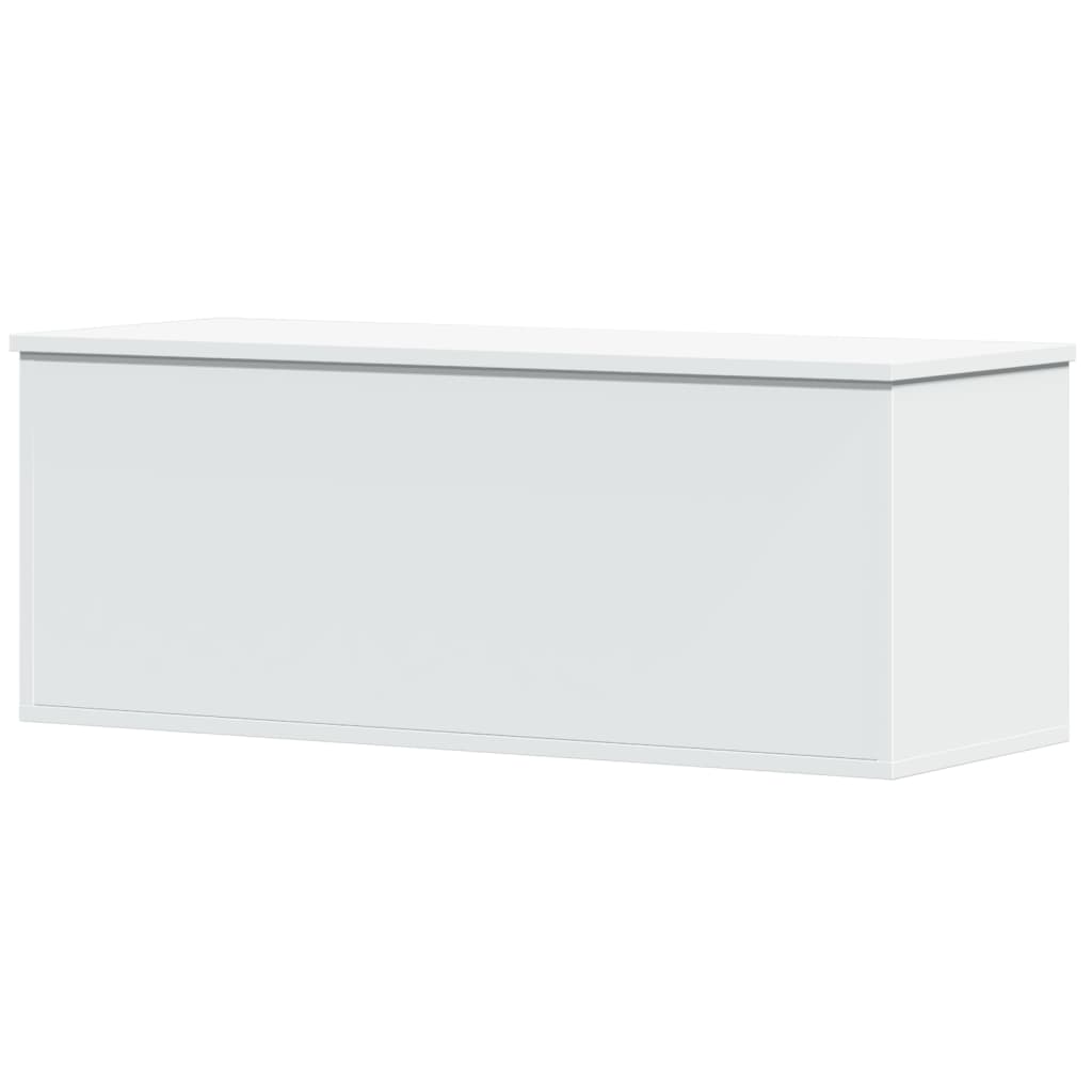 Opbergbox 90x35x35 cm bewerkt hout wit