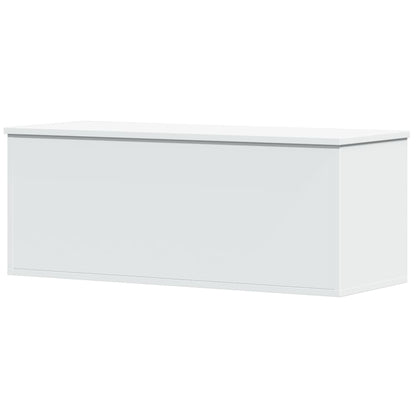 Opbergbox 90x35x35 cm bewerkt hout wit