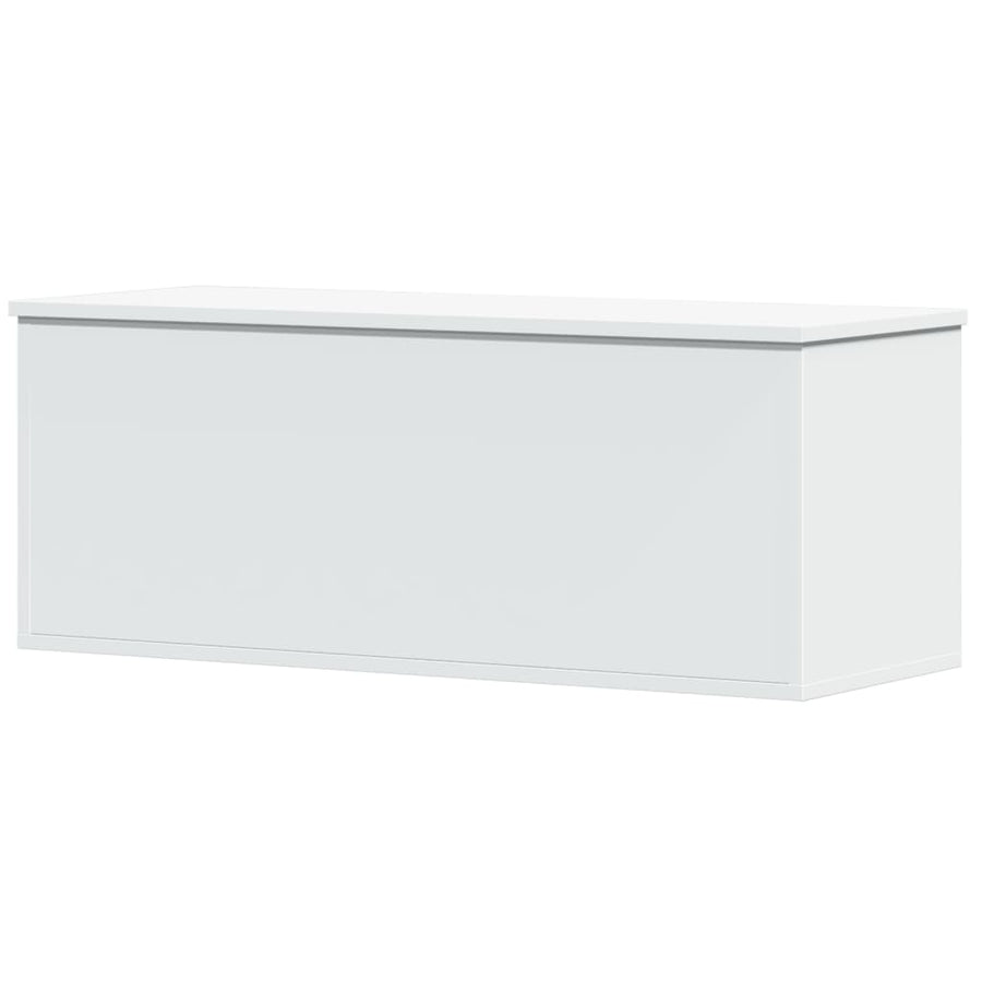 Opbergbox 90x35x35 cm bewerkt hout wit