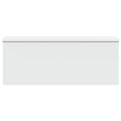 Opbergbox 90x35x35 cm bewerkt hout wit
