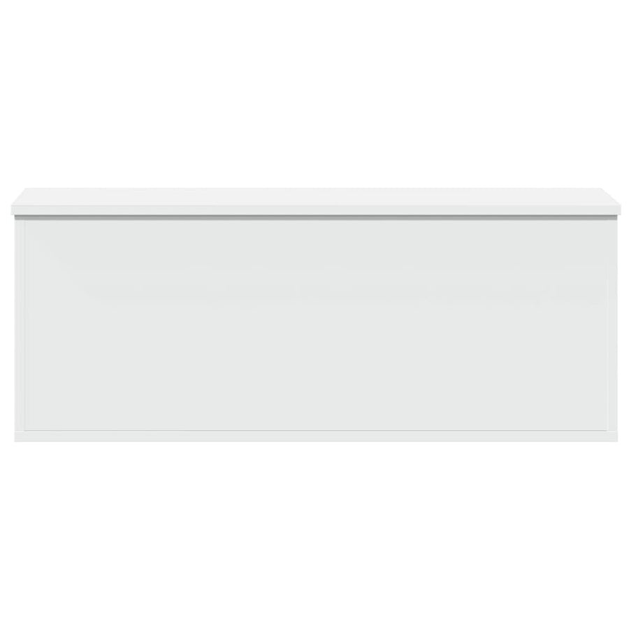 Opbergbox 90x35x35 cm bewerkt hout wit