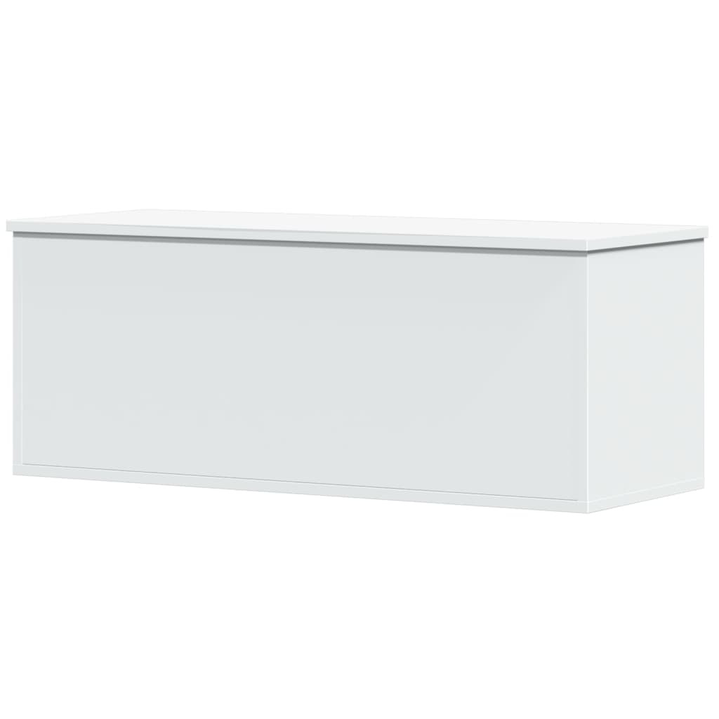 Opbergbox 90x35x35 cm bewerkt hout wit