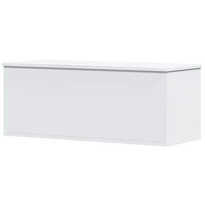 Opbergbox 90x35x35 cm bewerkt hout wit
