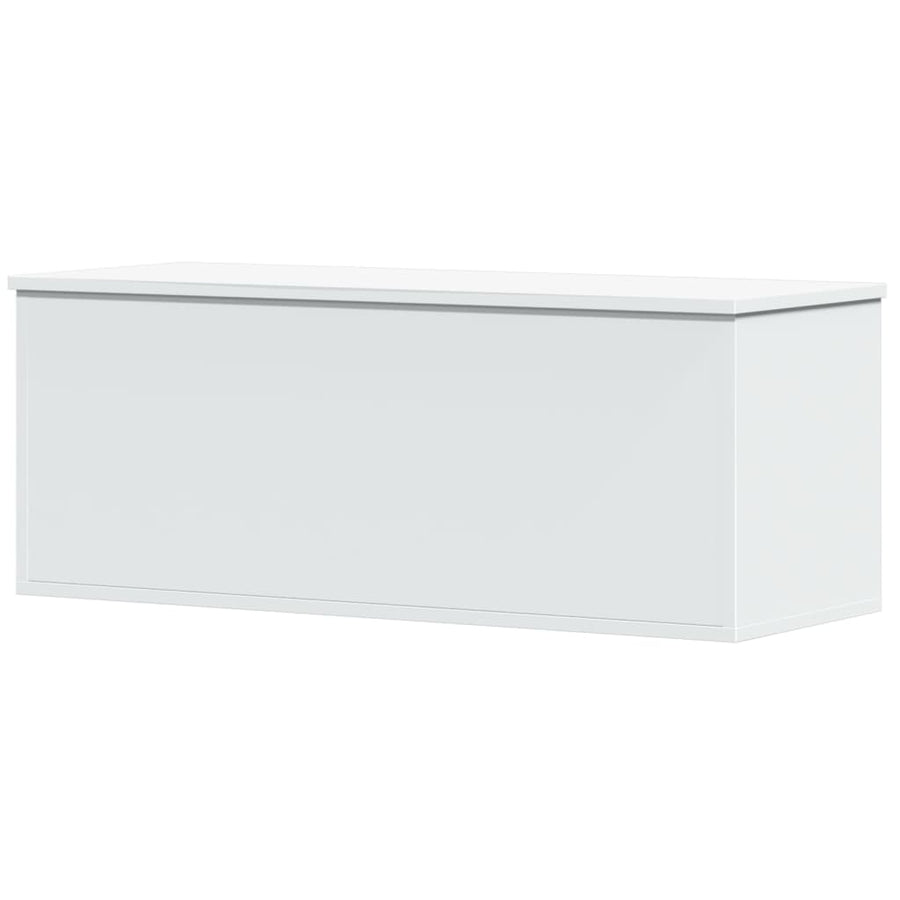 Opbergbox 90x35x35 cm bewerkt hout wit