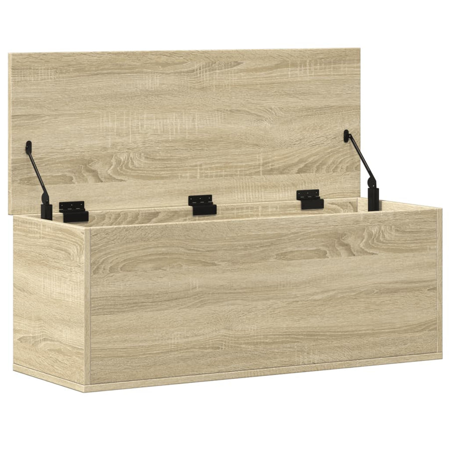 Opbergbox 90x35x35 cm bewerkt hout sonoma eikenkleurig