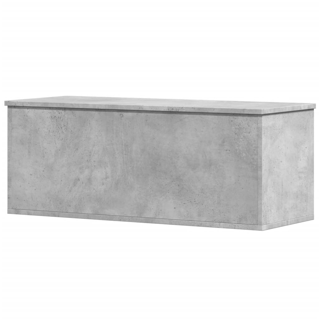 Opbergbox 90x35x35 cm bewerkt hout betongrijs