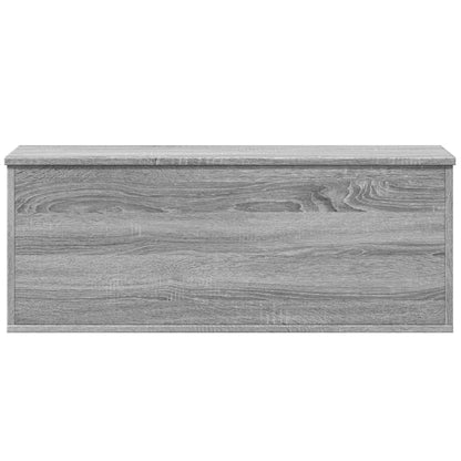 Opbergbox 90x35x35 cm bewerkt hout grijs sonoma eikenkleurig