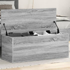 Storage box 90x35x35 cm processed wood grey Sonoma oak colour