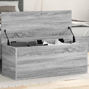 Storage box 90x35x35 cm processed wood grey Sonoma oak colour