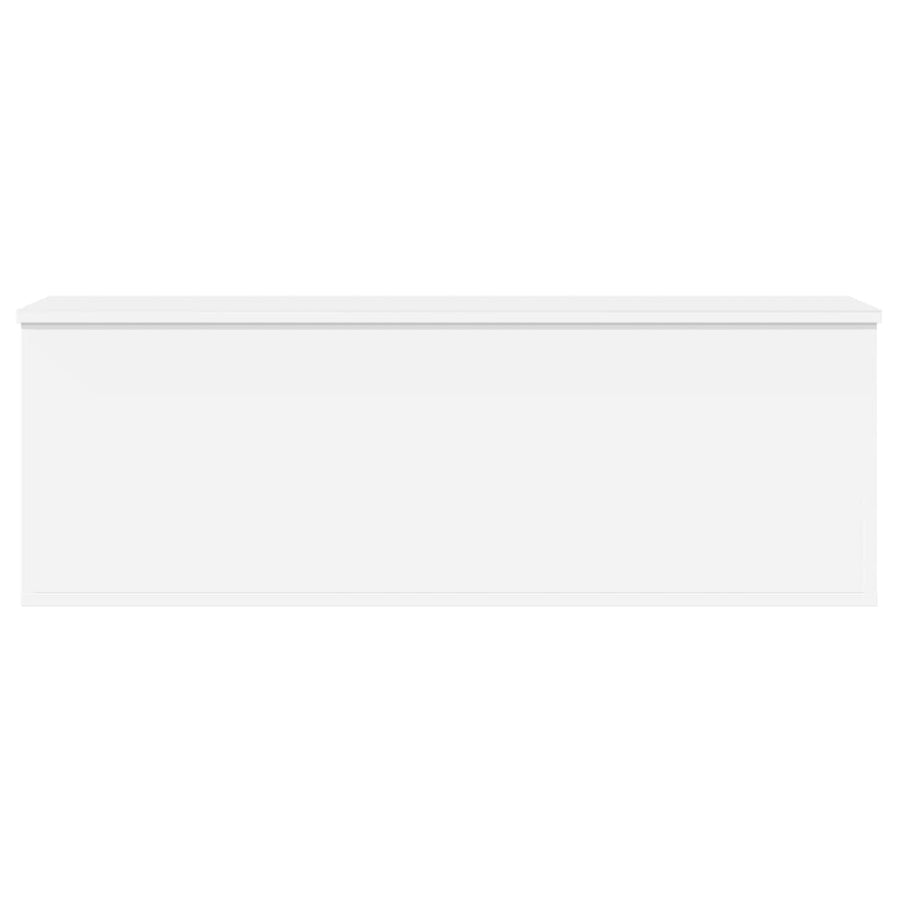 Opbergbox 102x35x35 cm bewerkt hout wit