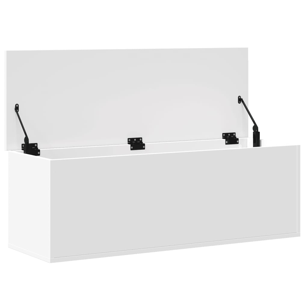 Opbergbox 102x35x35 cm bewerkt hout wit