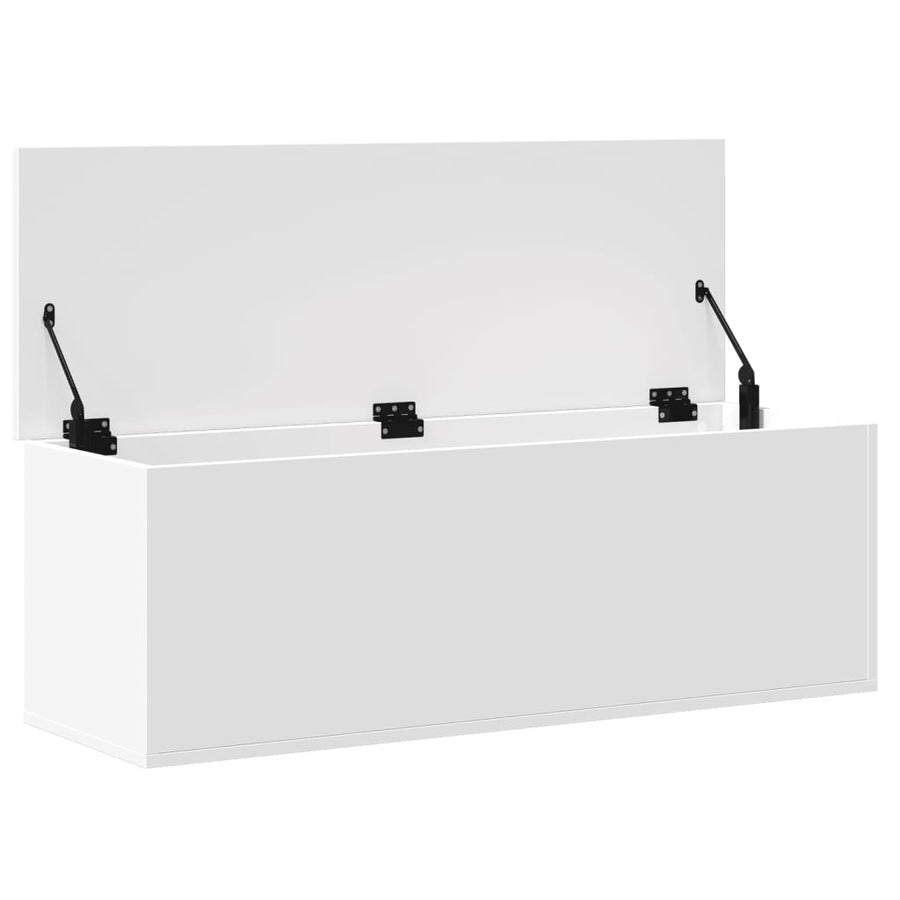 Opbergbox 102x35x35 cm bewerkt hout wit