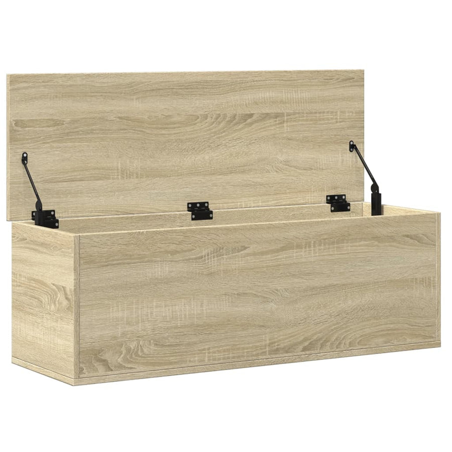 Opbergbox 102x35x35 cm bewerkt hout sonoma eikenkleurig