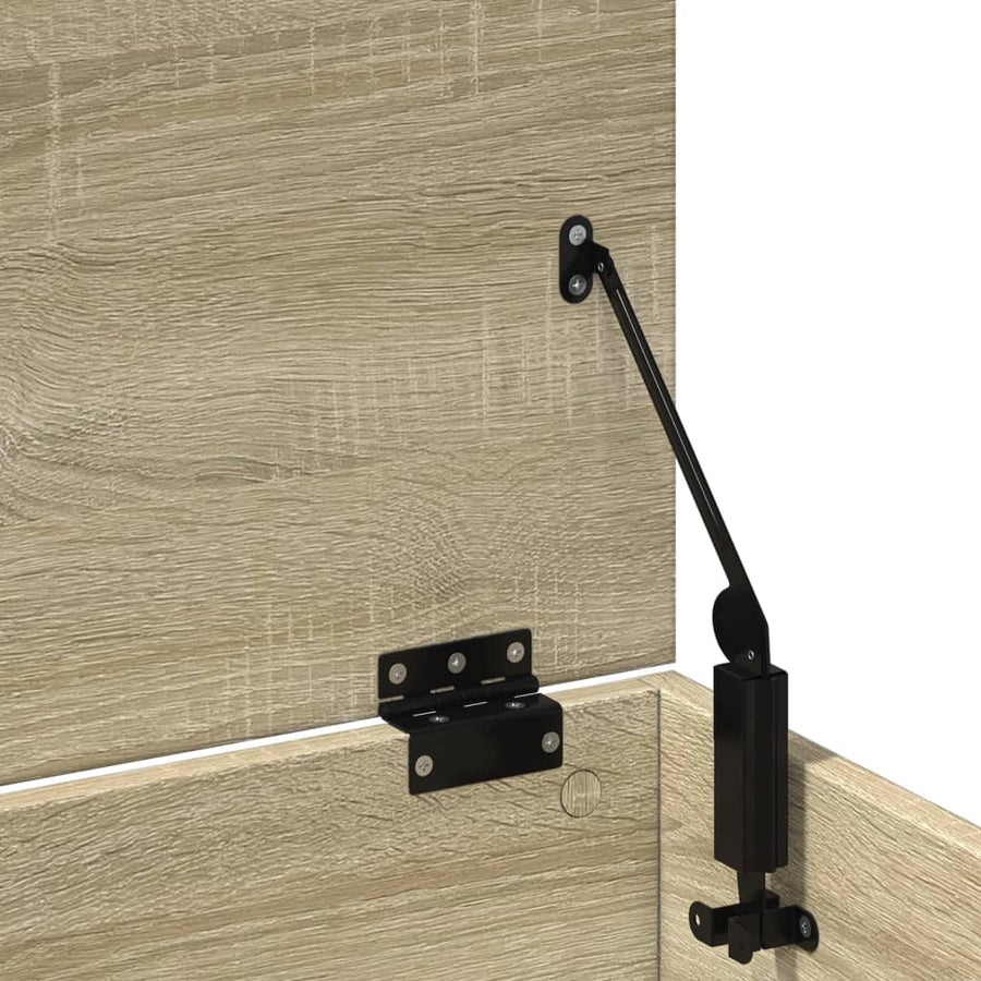 Opbergbox 102x35x35 cm bewerkt hout sonoma eikenkleurig
