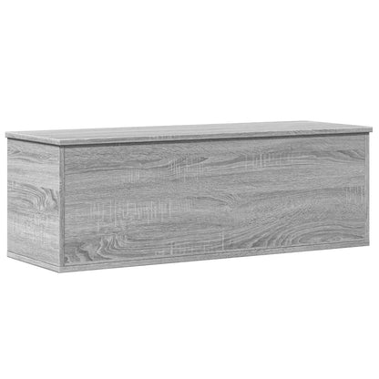 Opbergbox 102x35x35 cm bewerkt hout grijs sonoma eikenkleurig