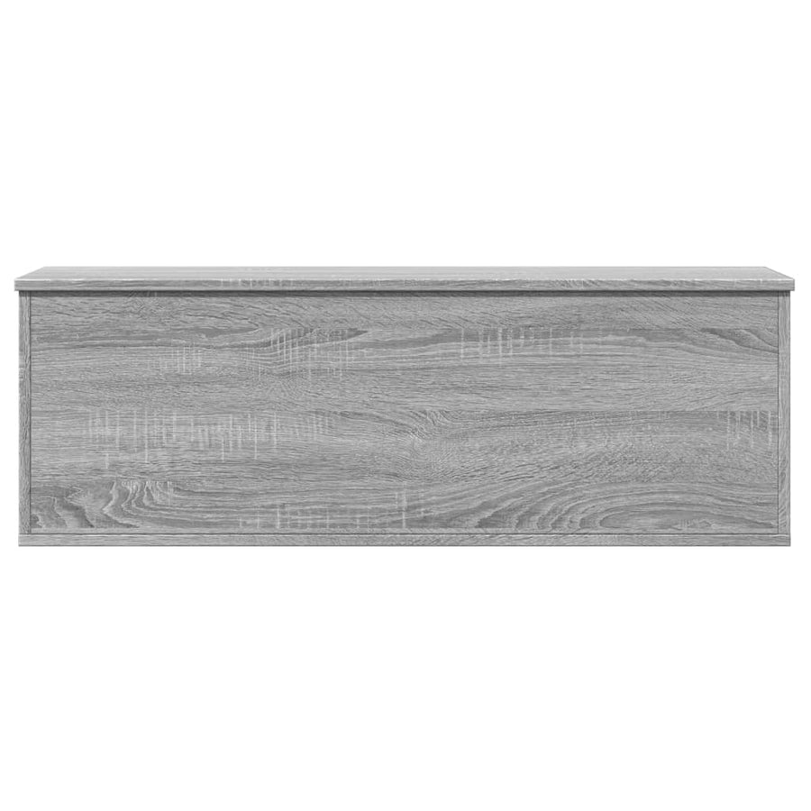 Opbergbox 102x35x35 cm bewerkt hout grijs sonoma eikenkleurig