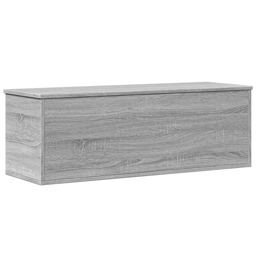 Opbergbox 102x35x35 cm bewerkt hout grijs sonoma eikenkleurig