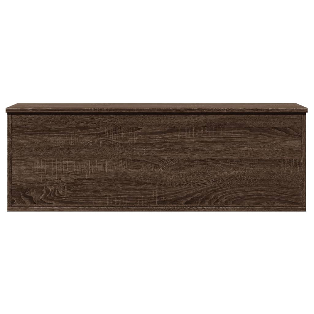 Opbergbox 102x35x35 cm bewerkt hout bruin eikenkleur
